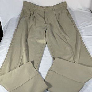 Tommy Bahama 100% Silk Chino Flat Front Pants Tan 36x30 Men’s